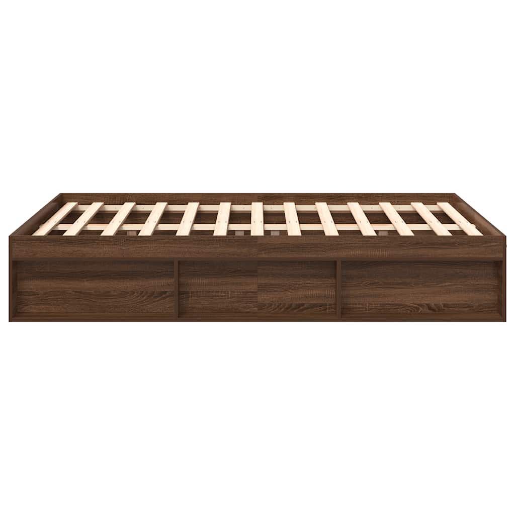 Bettgestell Braun Eichen-Optik 135x190 cm