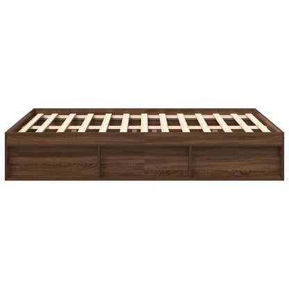 Bettgestell Braun Eichen-Optik 135x190 cm