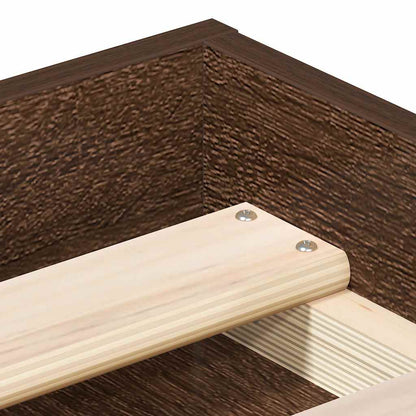 Bettgestell Braun Eichen-Optik 135x190 cm