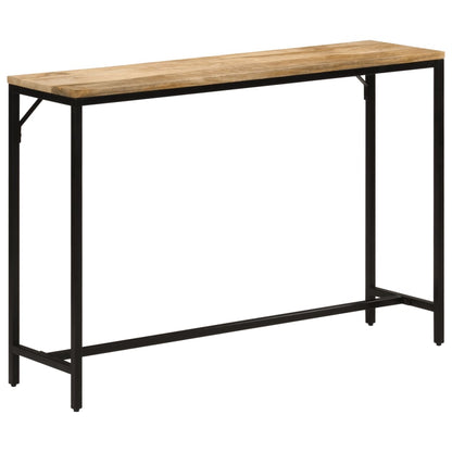 Konsolentisch 110x30x75 cm Raues Massivholz Mango und Eisen