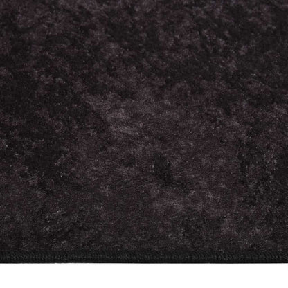Teppich Waschbar Anthrazit 120x170 cm Rutschfest
