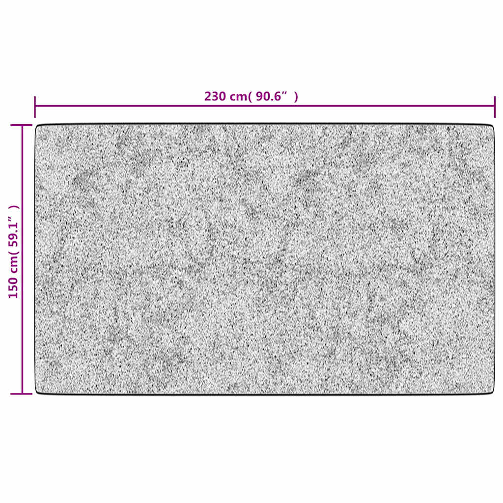 Teppich Waschbar Patchwork Mehrfarbig 150x230 cm Rutschfest
