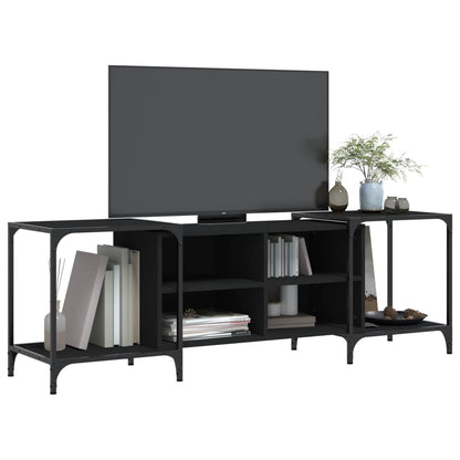 TV-Schrank Schwarz 153x37x50 cm Holzwerkstoff
