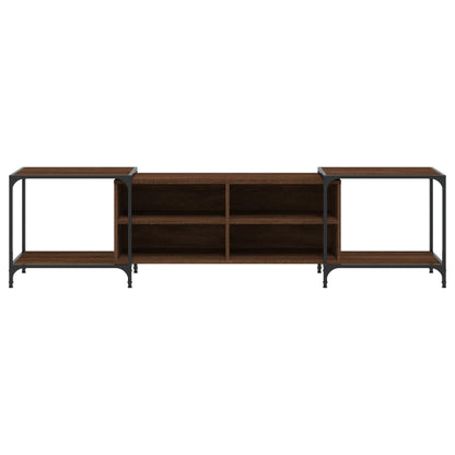 TV-Schrank Braun Eichen-Optik 203x37x50 cm Holzwerkstoff