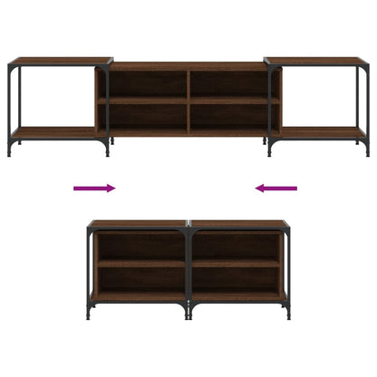 TV-Schrank Braun Eichen-Optik 203x37x50 cm Holzwerkstoff