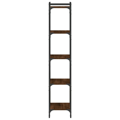 Bücherregal 5 Böden Braun Eiche-Optik 40x30x154cm Holzwerkstoff