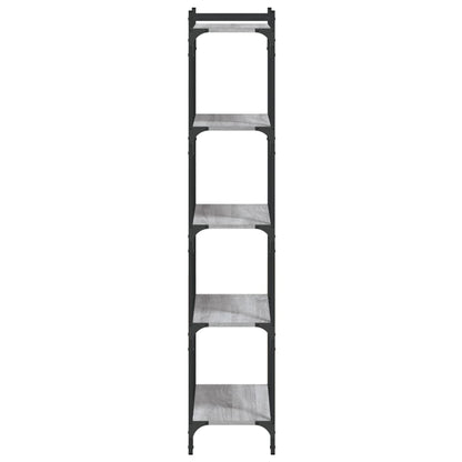 Bücherregal 5 Böden Grau Sonoma 60x30x154 cm Holzwerkstoff