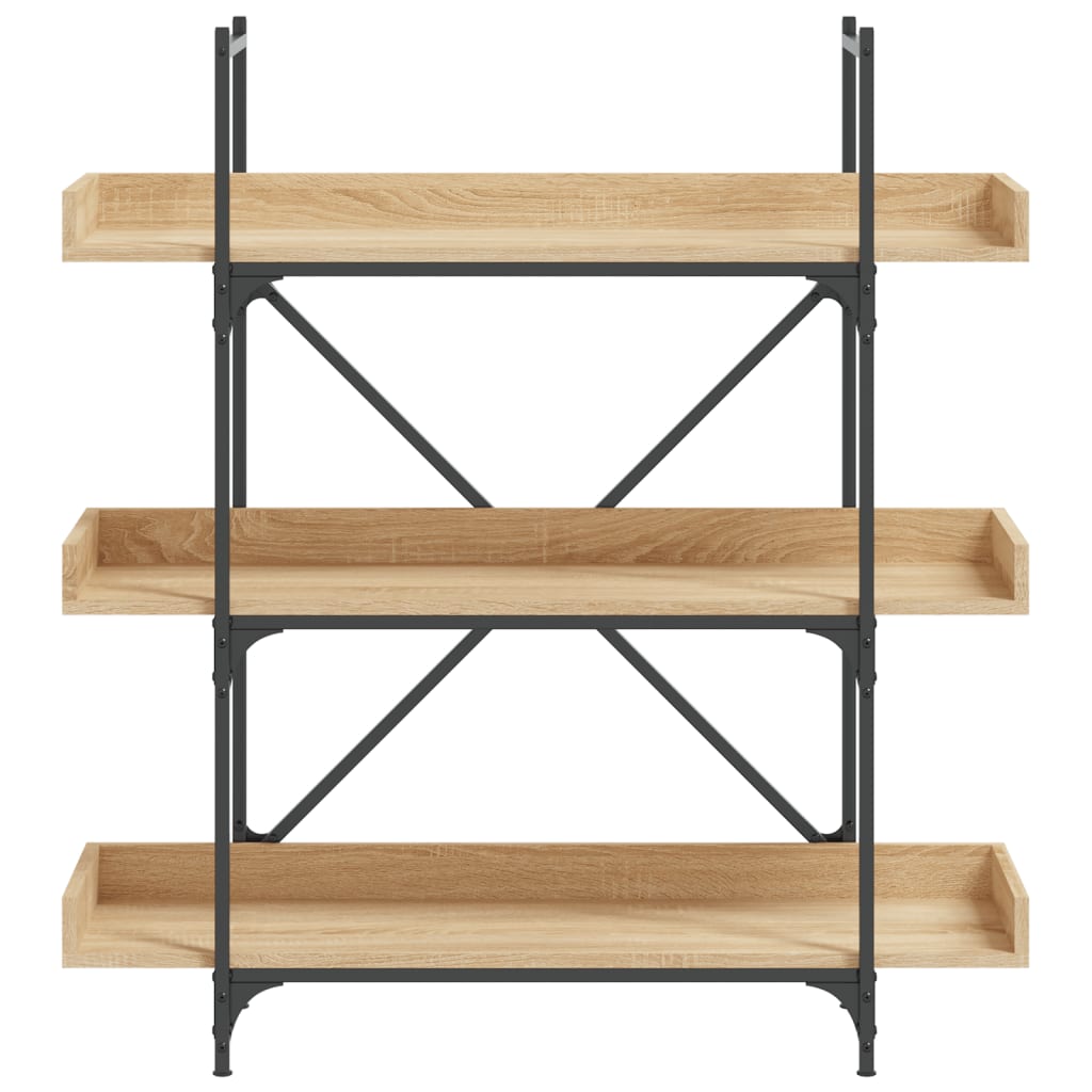 Bücherregal 3 Böden Sonoma-Eiche 100x33x108,5 cm Holzwerkstoff