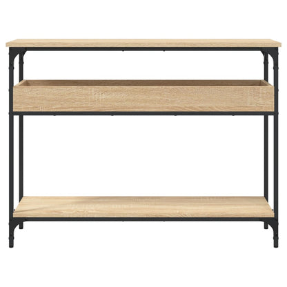 Konsolentisch mit Ablage Sonoma-Eiche 100 x 29 x 75 cm Holzwerkstoff