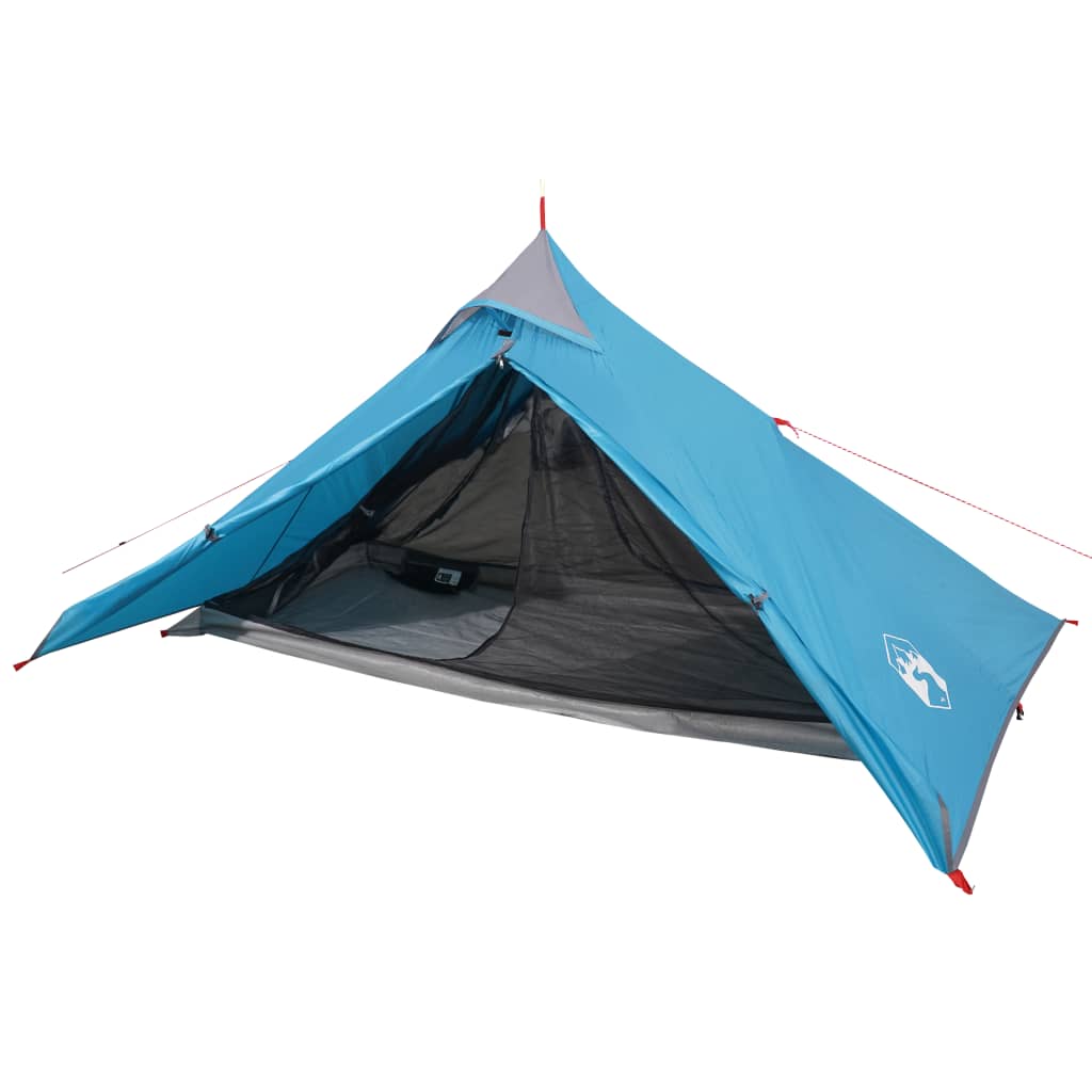 Tipi-Campingzelt 1 Person Blau Wasserdicht