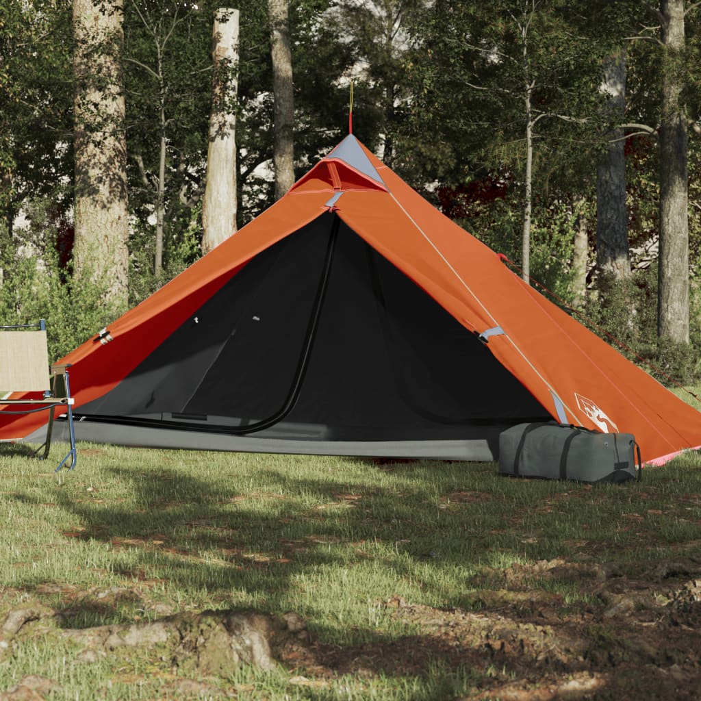 Tipi-Campingzelt 1 Person Orange Wasserdicht