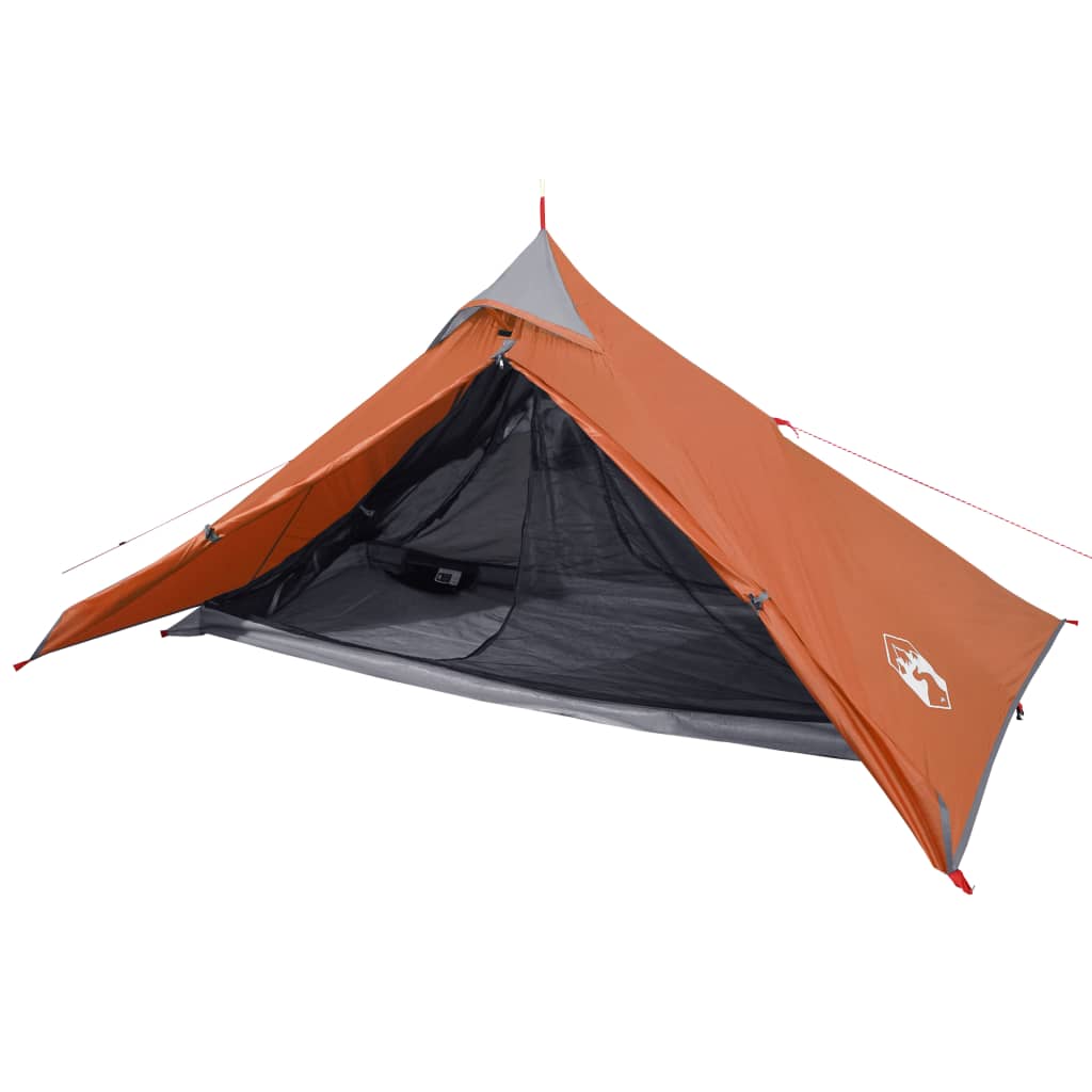 Tipi-Campingzelt 1 Person Orange Wasserdicht