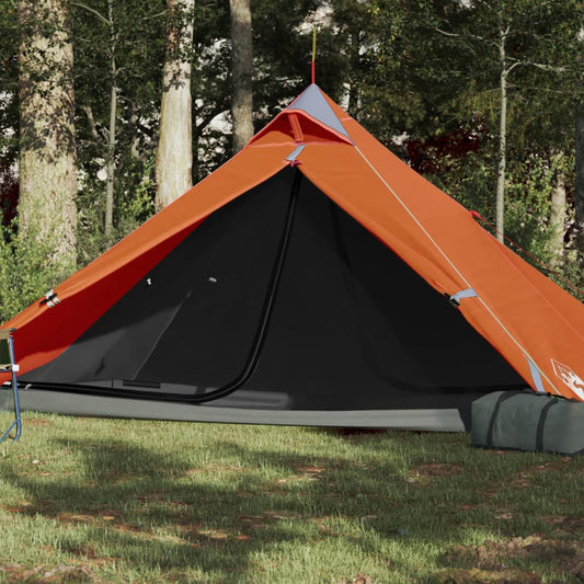 Tipi-Campingzelt 1 Person Orange Wasserdicht