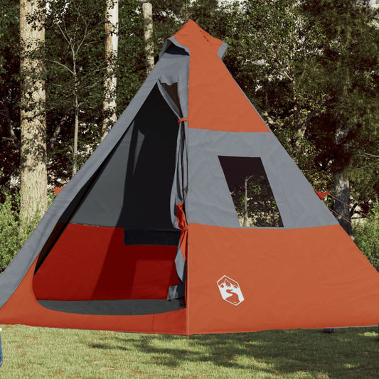 Tipi-Campingzelt 7 Personen Orange Wasserdicht
