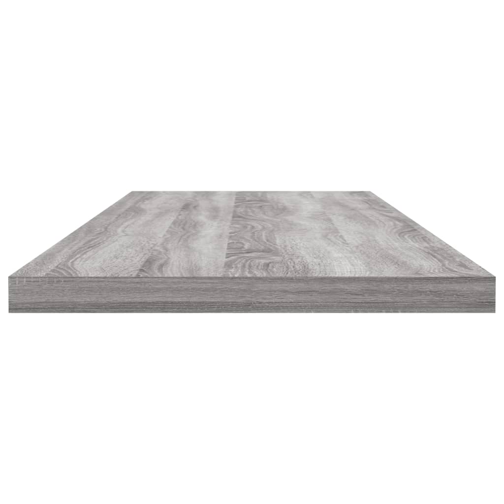 Wandregale 4 Stk. Grau Sonoma 80x20x1,5 cm Holzwerkstoff