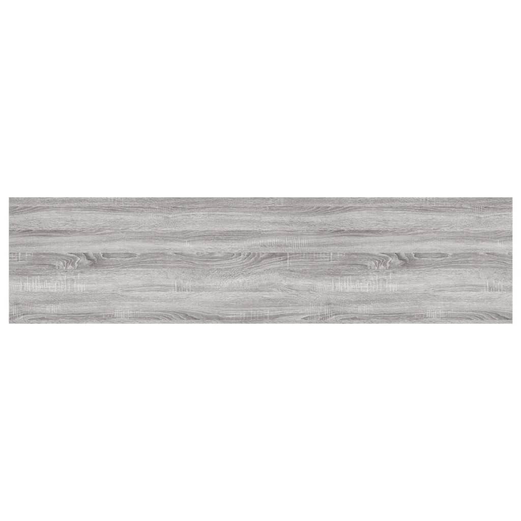 Wandregale 4 Stk. Grau Sonoma 80x20x1,5 cm Holzwerkstoff