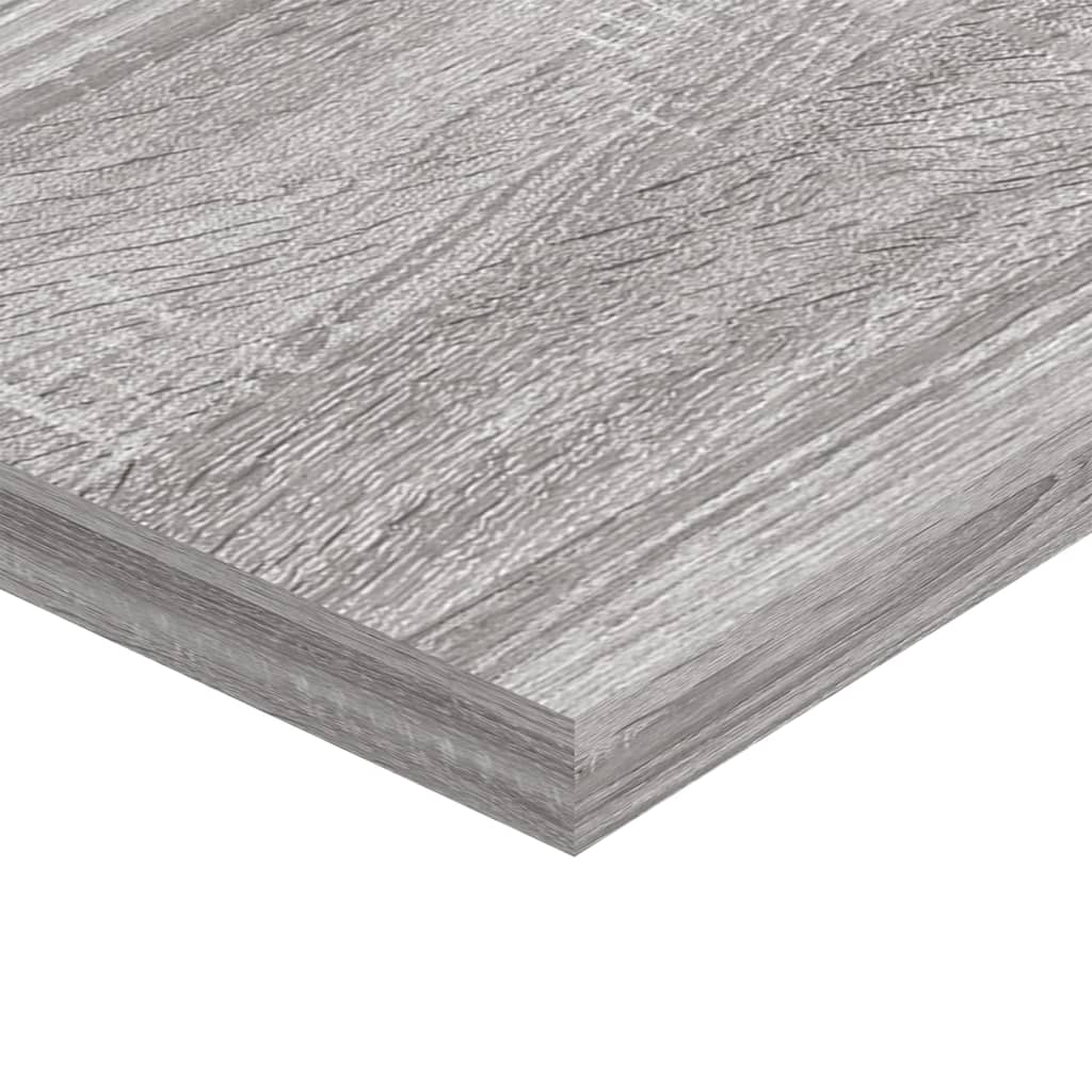 Wandregale 4 Stk. Grau Sonoma 80x20x1,5 cm Holzwerkstoff