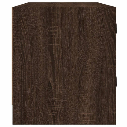 TV-Schrank mit Glastüren Braun Eichen-Optik 102x37x42 cm