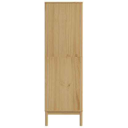 Kleiderschrank FLORO Wachsbraun 77x53x171 cm Massivholz Kiefer