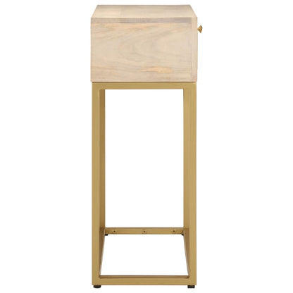 Konsolentisch 90x30x76 cm Massivholz Mango und Eisen