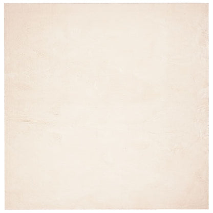 Teppich HUARTE Kurzflor Weich und Waschbar Beige 160x160 cm