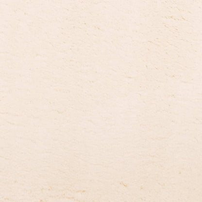 Teppich HUARTE Kurzflor Weich und Waschbar Beige 160x160 cm