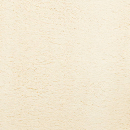 Teppich HUARTE Kurzflor Weich und Waschbar Creme 80x250 cm