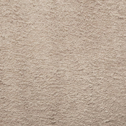 Teppich HUARTE Kurzflor Weich und Waschbar Sandfarben 240x240cm