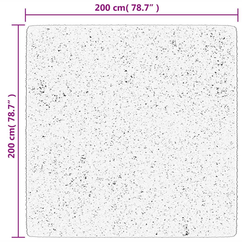 Teppich HUARTE Kurzflor Weich und Waschbar Waldgrün 200x200 cm