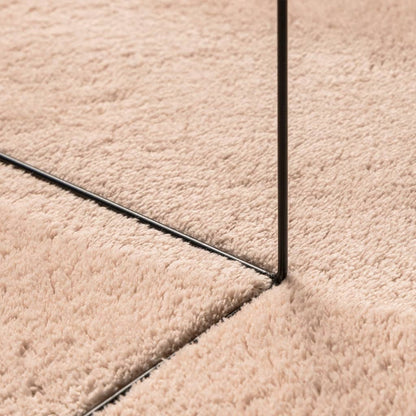 Teppich HUARTE Kurzflor Weich und Waschbar Blassrosa Ø 100 cm