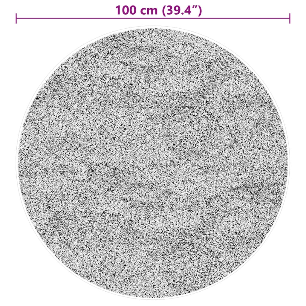 Teppich HUARTE Kurzflor Weich und Waschbar Blassrosa Ø 100 cm