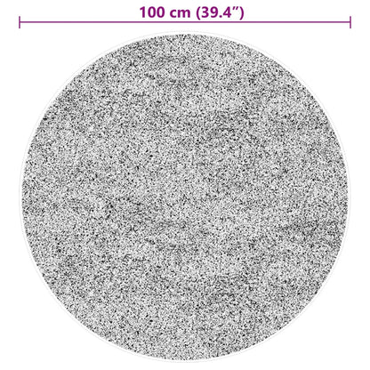 Teppich HUARTE Kurzflor Weich und Waschbar Blassrosa Ø 100 cm