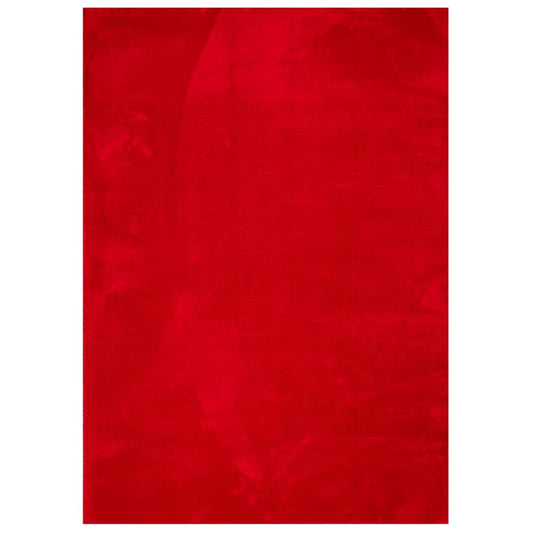 Teppich HUARTE Kurzflor Weich und Waschbar Rot 200x280 cm
