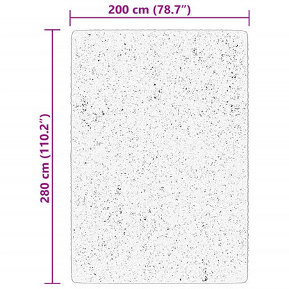 Teppich HUARTE Kurzflor Weich und Waschbar Rot 200x280 cm