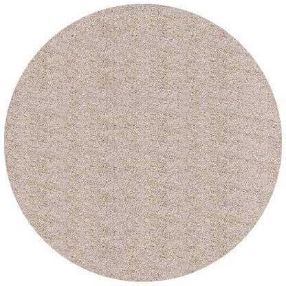 Shaggy-Teppich PAMPLONA Hochflor Modern Beige Ø 100 cm