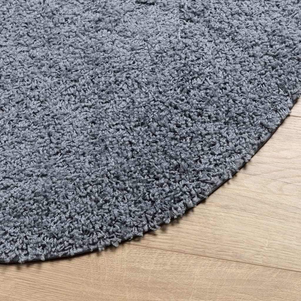 Teppich Shaggy Hochflor Modern Blau Ø 240 cm