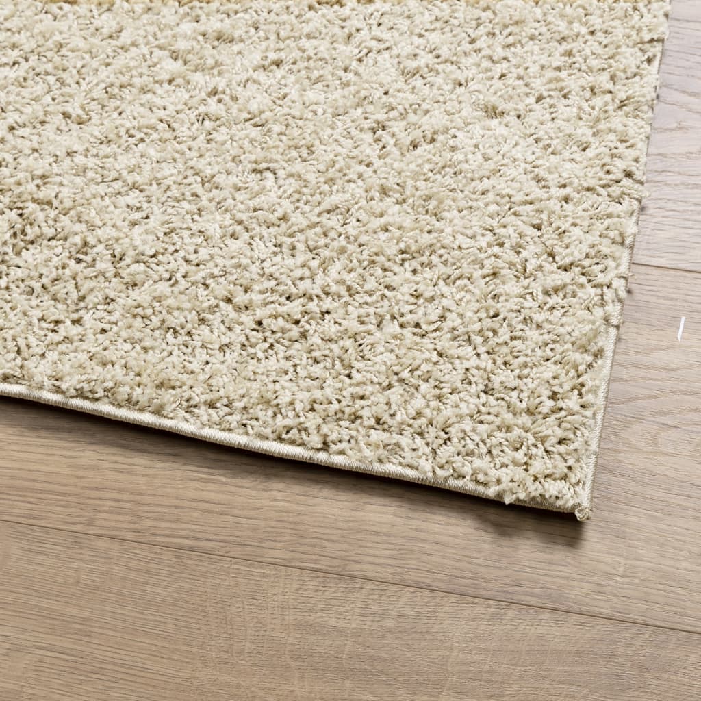 Teppich Shaggy Hochflor Modern Golden 60x110 cm