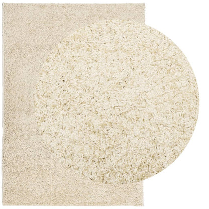 Shaggy-Teppich PAMPLONA Hochflor Modern Golden 140x200 cm