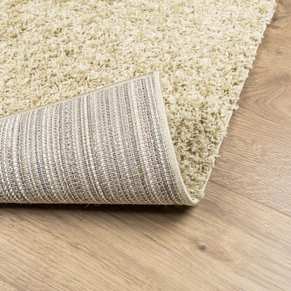 Shaggy-Teppich PAMPLONA Hochflor Modern Golden 140x200 cm