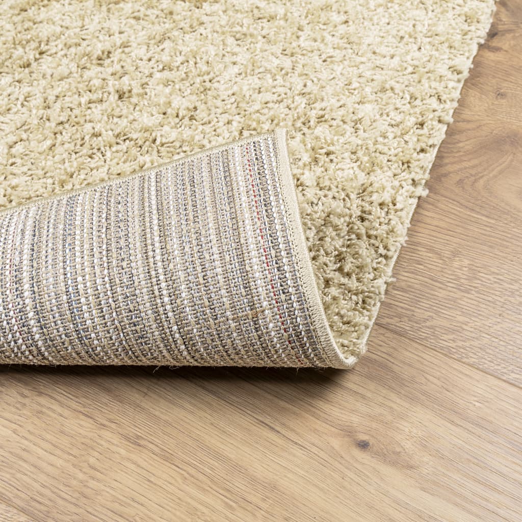 Teppich Shaggy Hochflor Modern Golden 200x200 cm