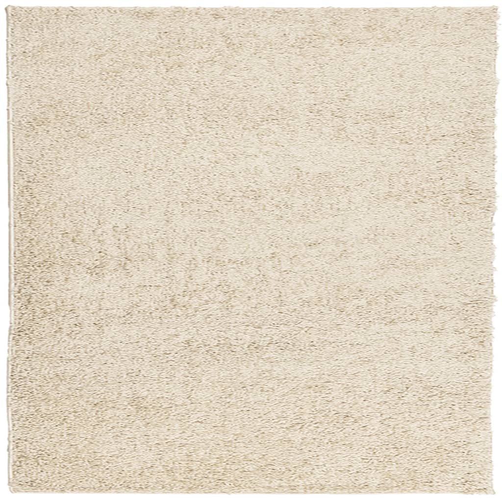 Teppich Shaggy Hochflor Modern Golden 240x240 cm