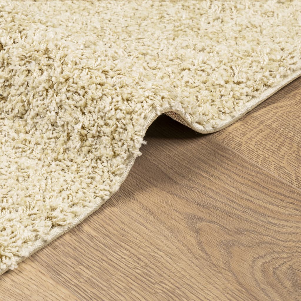 Teppich Shaggy Hochflor Modern Golden 240x240 cm