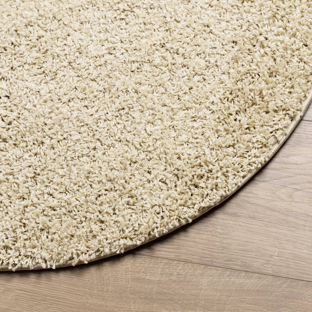 Shaggy-Teppich PAMPLONA Hochflor Modern Golden Ø 280 cm