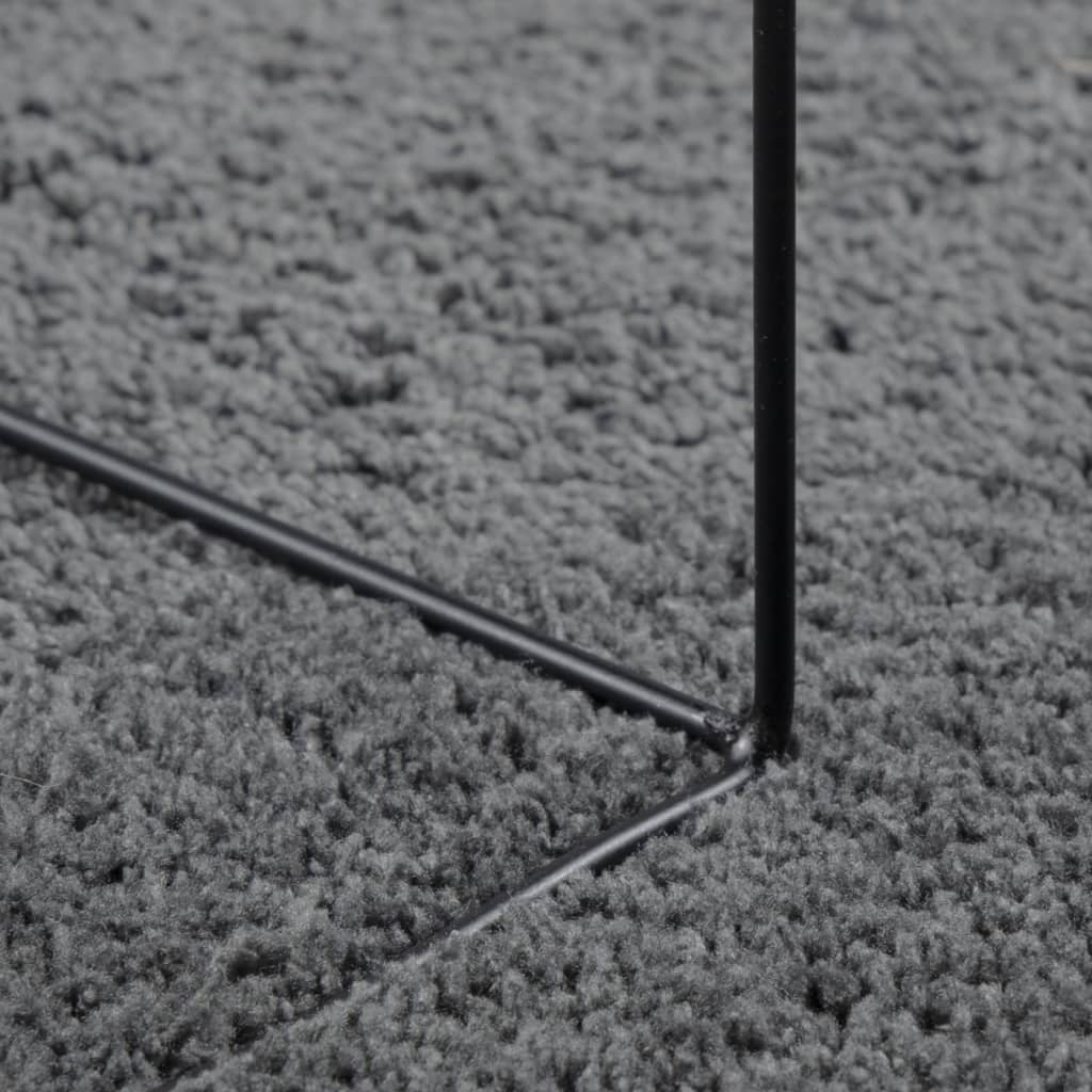 Teppich OVIEDO Kurzflor Anthrazit 240x240 cm