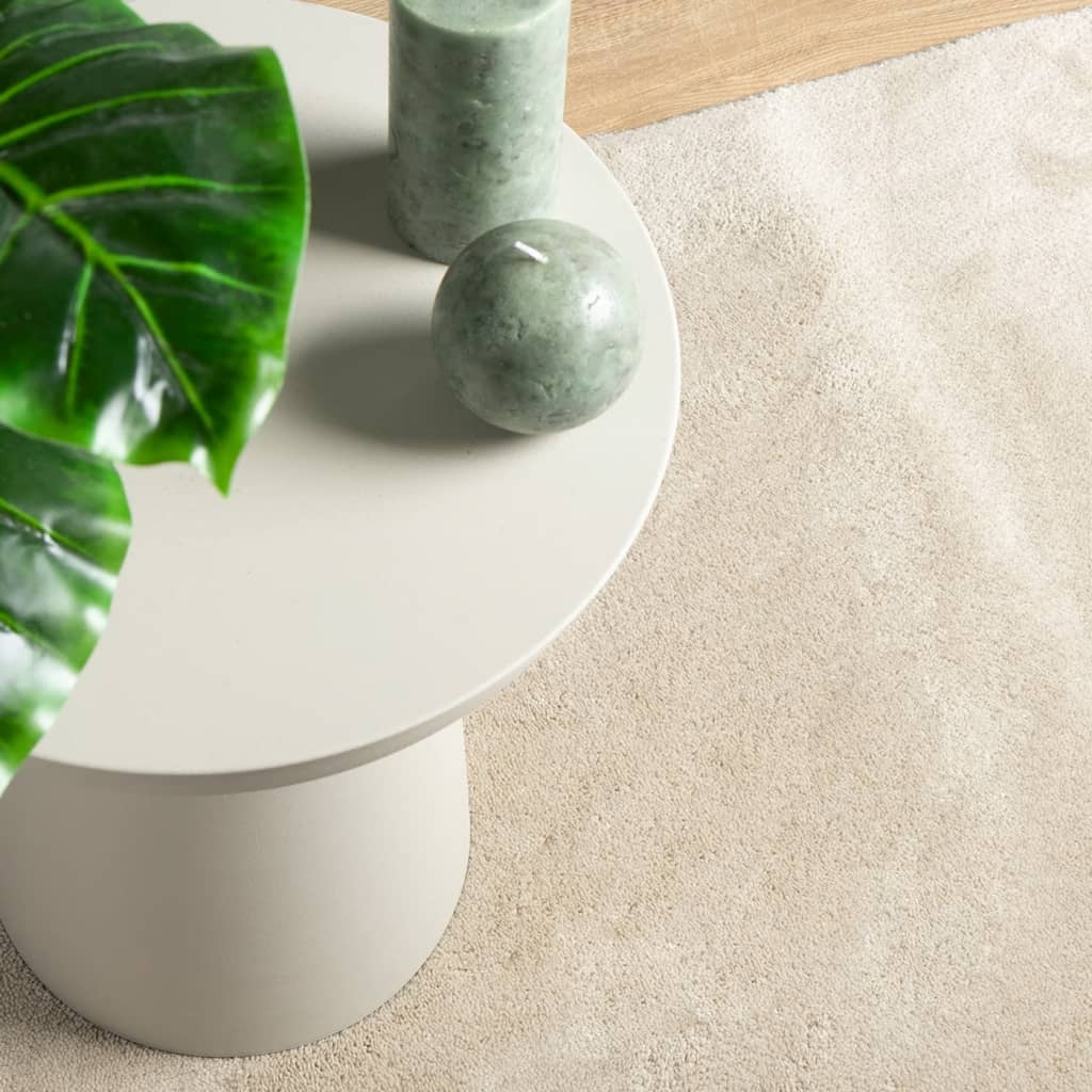 Teppich OVIEDO Kurzflor Beige 240x240 cm
