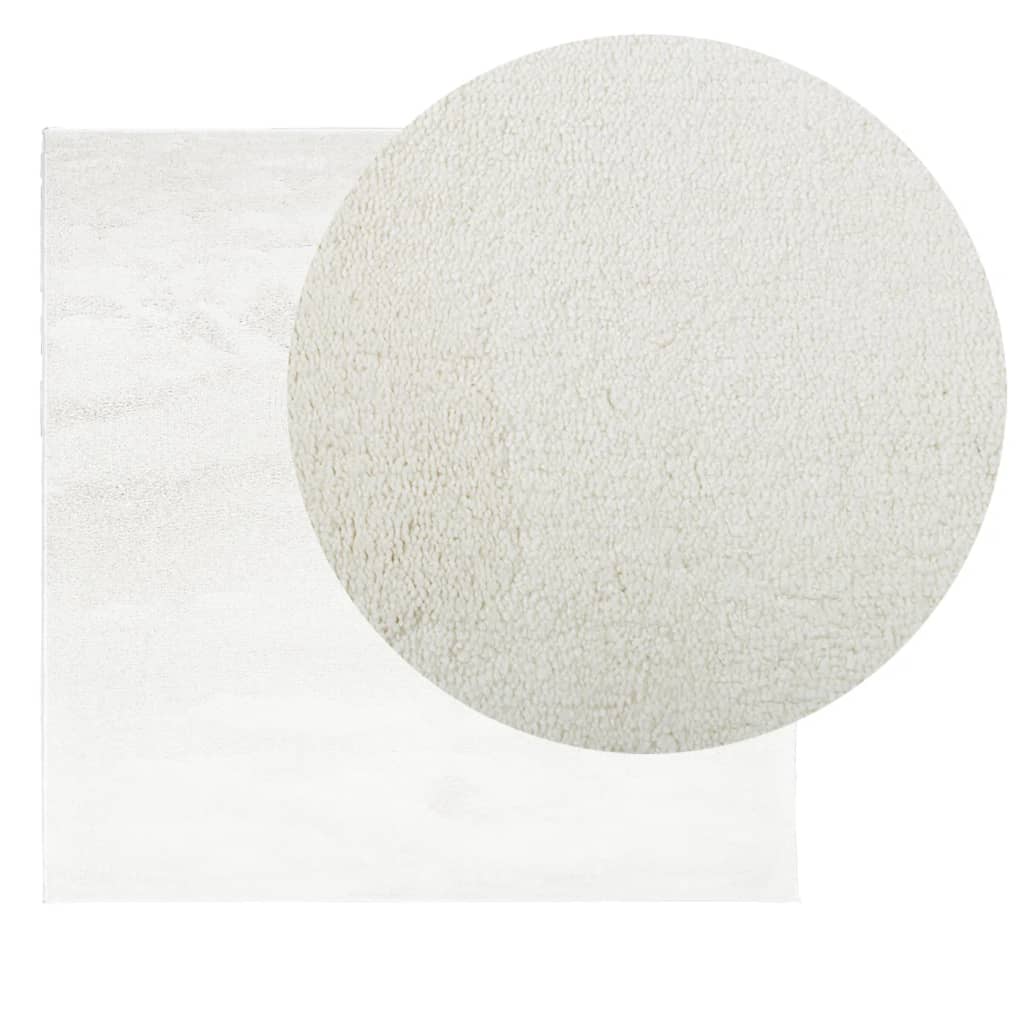 Teppich OVIEDO Kurzflor Creme 240x240 cm