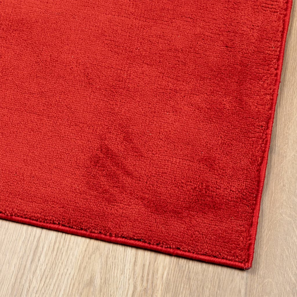 Teppich OVIEDO Kurzflor Rot 80x150 cm