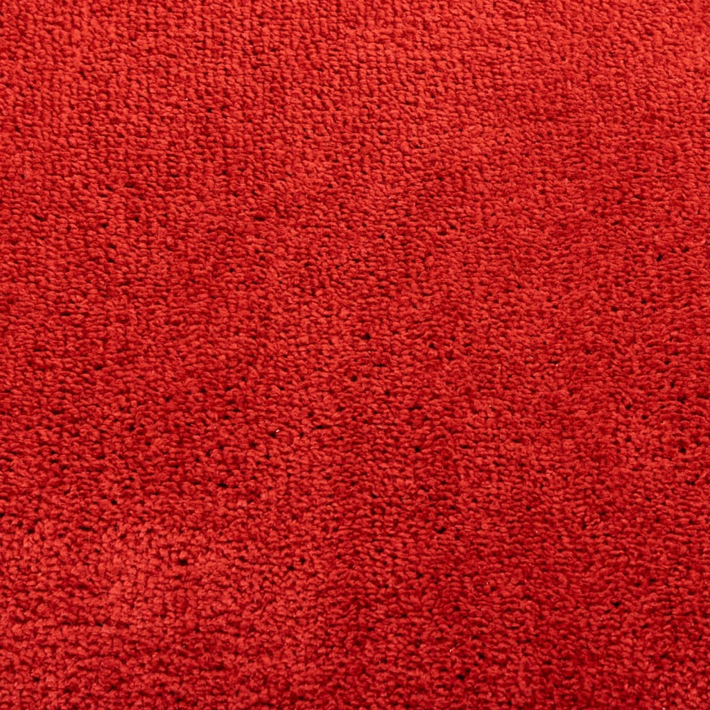 Teppich OVIEDO Kurzflor Rot 120x120 cm