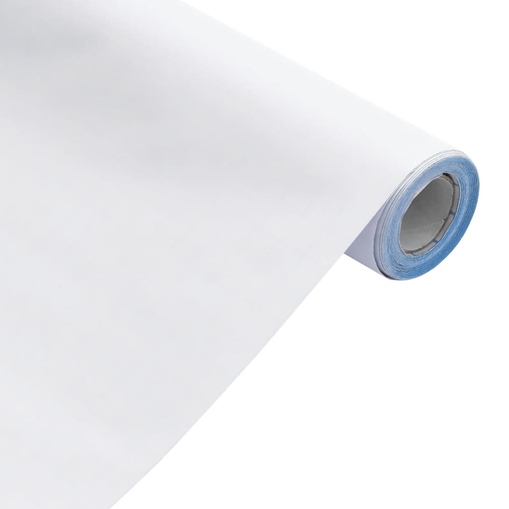 Möbelfolie Selbstklebend Mattweiß 90x500 cm PVC