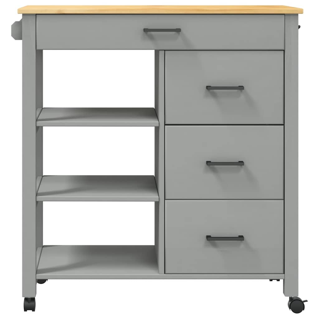 Küchenwagen MONZA 84x40x88,5 cm Massivholz Kiefer